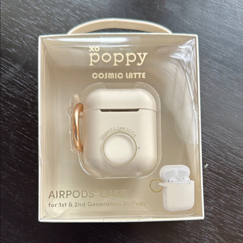 XO Poppy Cosmic Latte AirPods Case. 1st & 2nd Generation. New in Box.